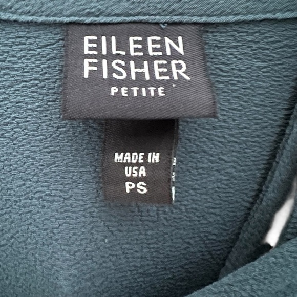 EILEEN FISHER Teal Green Two Piece Cami Cardigan Set Women's Size PS - Picture 9 of 16